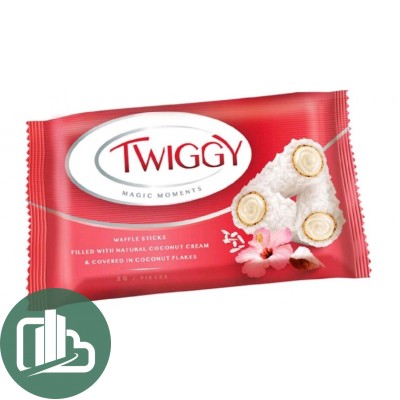 Яшкино Конфеты 185гр Twiggy c кокосом и сливками 1/16