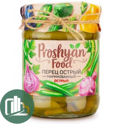 Proshyan Food 500гр Перец острый маринованные 1/12 Прошян