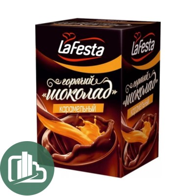 Горячий шоколад  La Festa Карамель 22гр 1/10 (6)