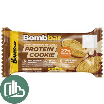 Протеиновое печенье 25гр Bombbar 1/20