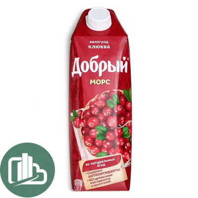 Добрый 1л МОРС Виноград-Клюква 1/12