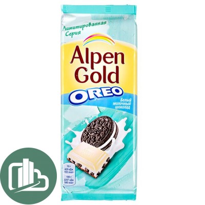 Альпен-голд 90гр OREO Белый и Молочный  1/19