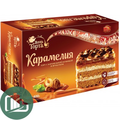 Торт Карамелия 400гр.1/6 (Черемушки)