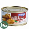 ГЛАВПРОДУКТ Мясо цыпленка в ж/б №8 325гр 1/12