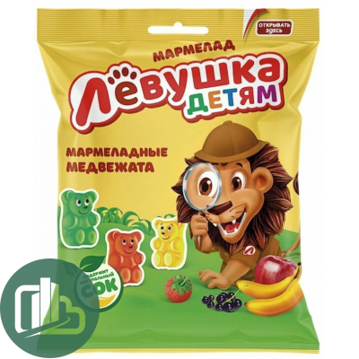 Мармелад Левушка 70гр 1/16 Медвежата