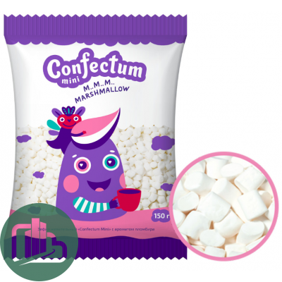 Зефир жев Confectum mini с ароматом пломбира 150гр 1/16