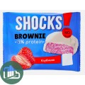 Протеиновый батончик Shok 40гр Брауни Клубника 1/9