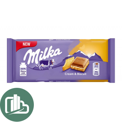 Милка 100гр Крем и бисквит 1/18
