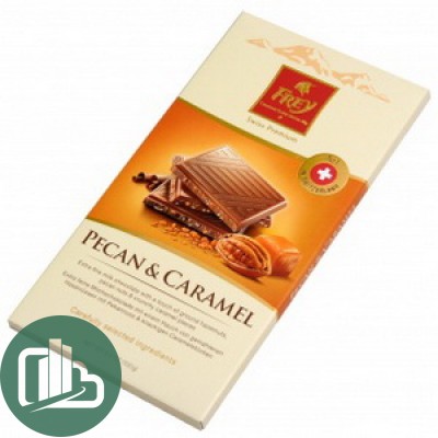 Supreme pecan&aramel шок. плитка 100гр 1/20
