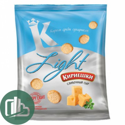Кириешки light пшен. 33г Сливочный сыр 1/50