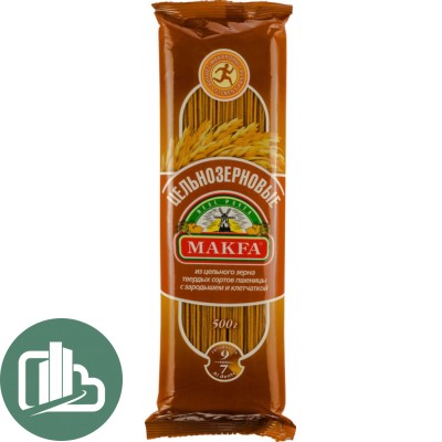 Макфа Вермишель длинная Цельнозерновая N1 500гр 1/20