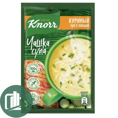 Knorr чашка супа куриный суп с лапшой 13гр 1/30