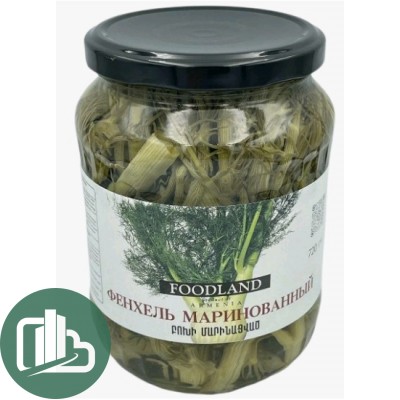 FOODLAND Фенхель маринованный 720гр 1/6