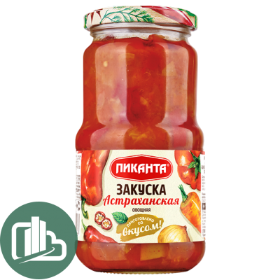 Пиканта Закуска Астраханская Овощная 460гр 1/6