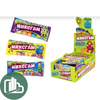 Холодок Жевательная конфета 20гр Миксгам Злюка Кислюка 1/24 CC-140H