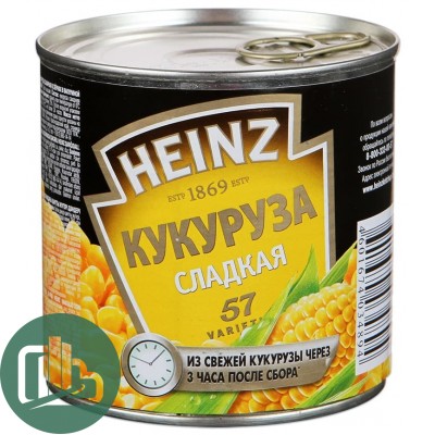 Heinz кукуруза сахарная 340гр 1/12