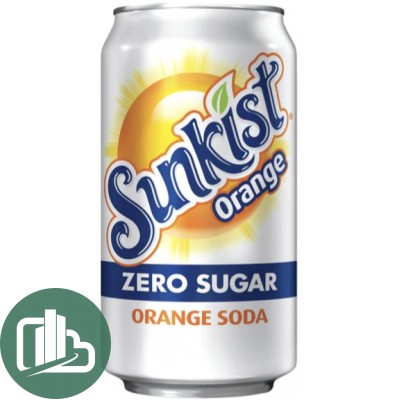 Напиток Sunkist Апельсин Zero 355мл 1/12 США