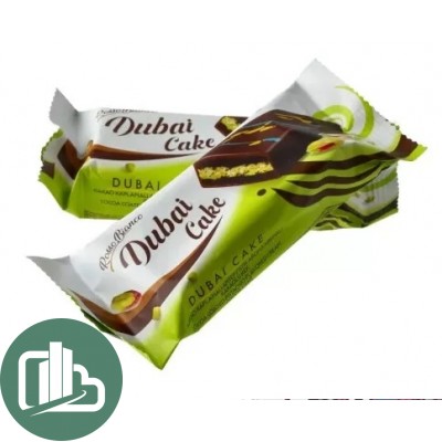 Doubi Pie кекс шоколадной глазури с фисташкиовой 40г 1/24 (6)