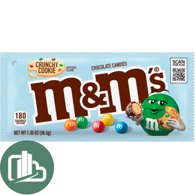 M&M's ИМПОРТ 38,3гр Crunchy Cookie 1/24
