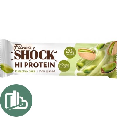 Протеиновый батончик fitness shock фисташка 60гр 1/12