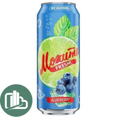 Мохито FRESH 0,45л Черника 1/12