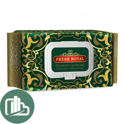 Влажные Салфетки Fresh Royal с клапаном 120шт 1/16