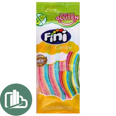 Мармелад жев Fini Пластинки Разноцветные Caribe 80гр 1/20