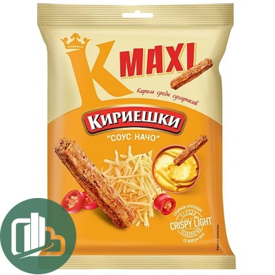 Яшкино Кириешки Maxi 60гр Начо 1/40