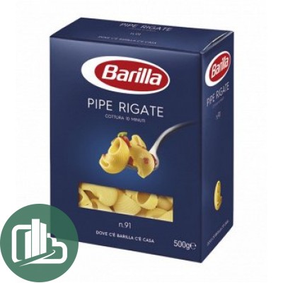 Барилла Пипе Ригате рожок 450гр 1/12