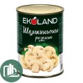 Шампиньоны резаные Ekoland 425гр 1/24