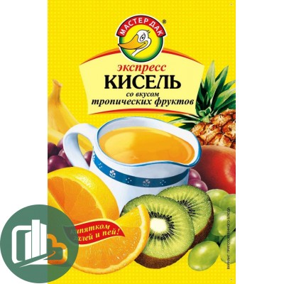 Мастер Дак кисель тропических фруктов 30гр 1/50