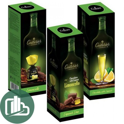 Кутюрье Конфеты LIQUEUR LINE со вкусом Лимончелло 105гр 1/16