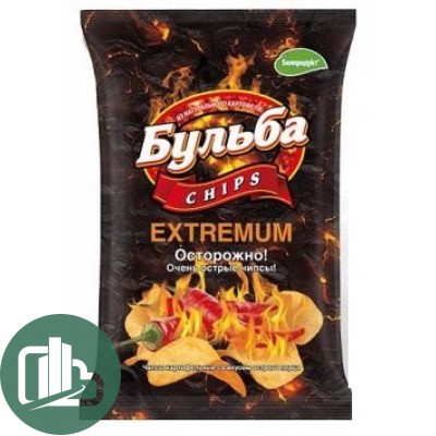 Бульба Луковые кольца 150гр Острый перец 1/16