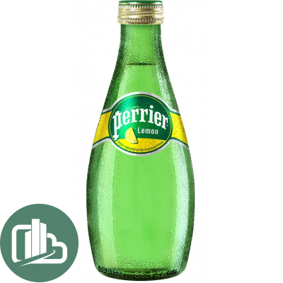 Вода минеральная PERRIER 330мл со вкусом лимона 1/4 (6)