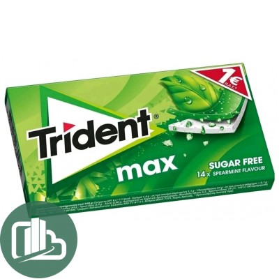 Жевательная резинка TRIDENT Mах вкус мята 27гр  1/12 (20)