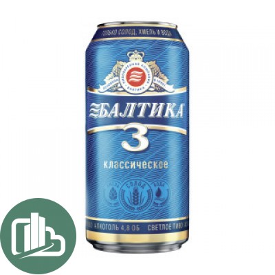 Балтика пиво №3  0,9л  ж/б 1/12
