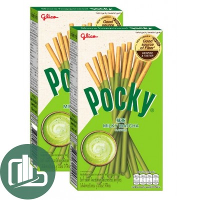 Шоколадные палочки Pocky 33гр Green Tea 1/10