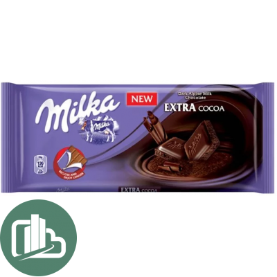 Милка 100гр Экстра какао дарк 1/23 ИМПОРТ