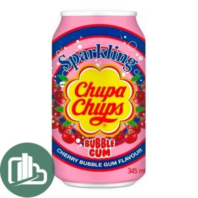 Напиток Chupa Chups Бабл гам вишня  345мл 1/24
