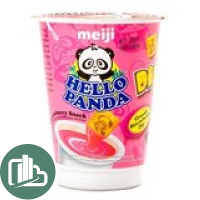 Печенье Meiji Hello Panda Dip Dip Stawberry20г 1/12