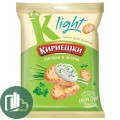 Яшкино Кириешки Light пшеничные 80гр Сметана с зеленью 1/22