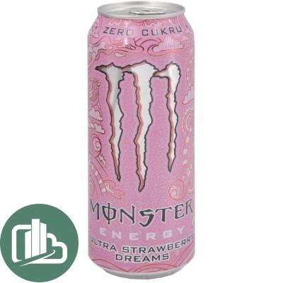 Энер напиток Монстер 0,5л 1/12 Ультра страберри дримс