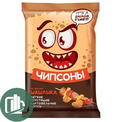 Чипсы Чипсоны Шашлык 40гр 1/28