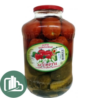 Зори Поволжья 3л 1/4 Ассорти