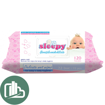 Салфетки влажные гигиенические Sleepy 120шт