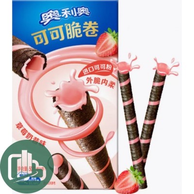 Oreo Криспи Ролл Клубника 50гр 1/24 (05668)