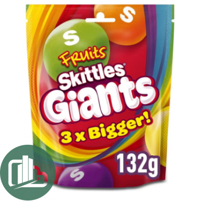 Скитлс ИМПОРТ 132гр Giants Кислые Фрукты 1/15