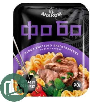 Азия микс лапша лоток Фо Бо  Анаком 90г 1/24