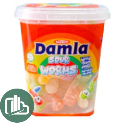 АТВ Жевательный мармелад 150гр DAMLA Червячки Банка 1/36