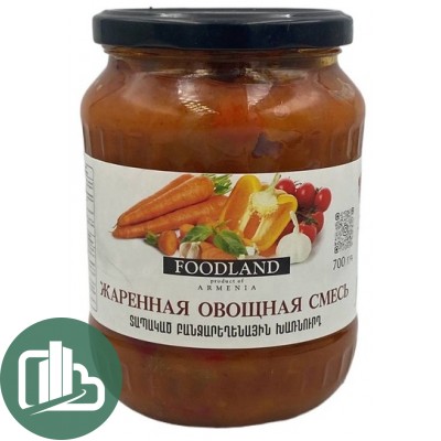 FOODLAND Жаренная овощная смесь 700гр 1/6